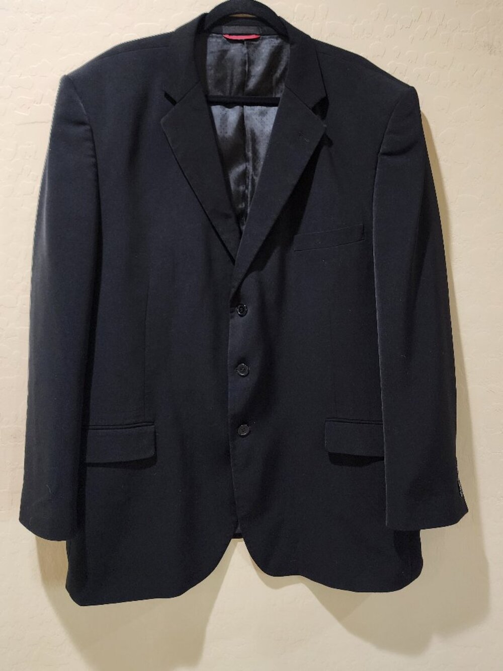 Midtown Man Suit Separates Black Men's Suit Coat 3 Button Classic SZ 48R